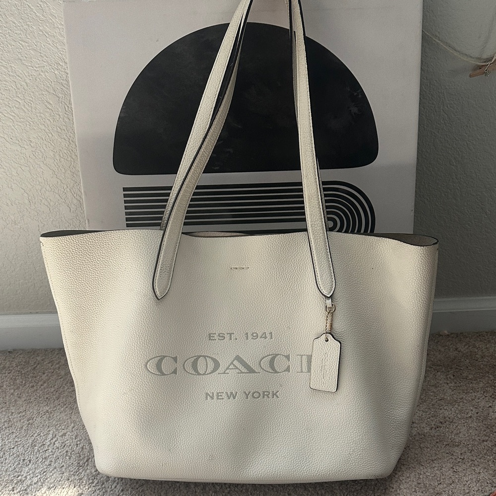 Coach Cream Tote Bag